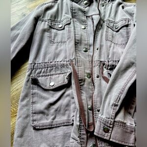 Hooded utility style jacket